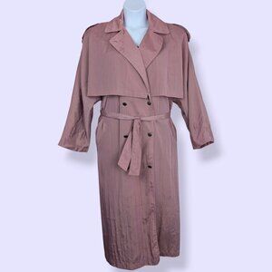 V. C&A Light Pink-Purple Trench Coat